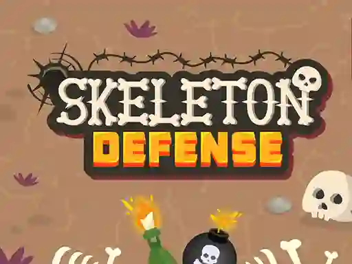 Cluiche Skeleton Defense ar líne
