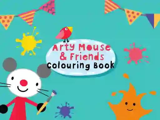 Cluiche Arty Mouse & Friends Coloring Book ar líne