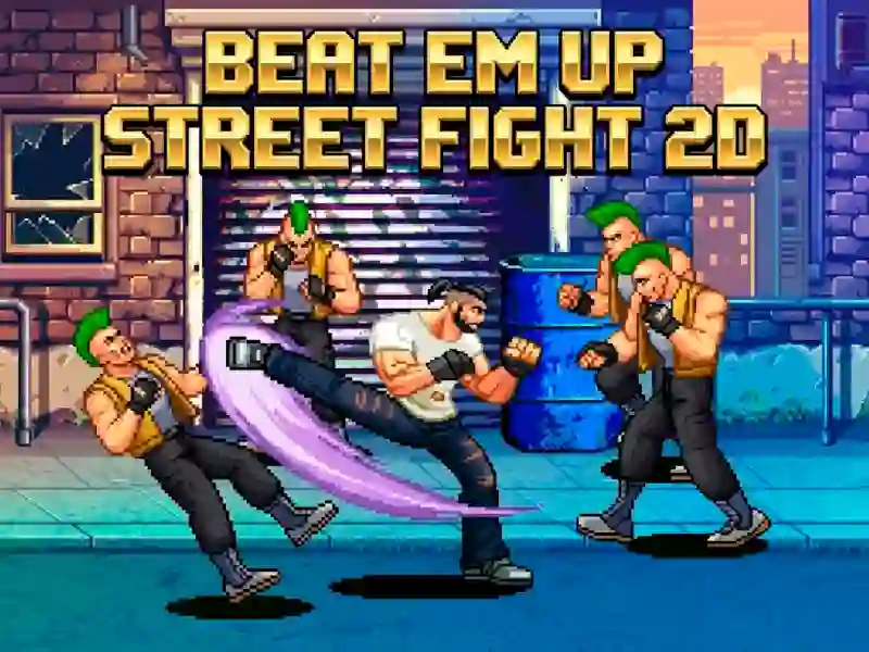 Cluiche Beat Em Up Street Fight 2d ar líne