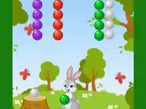 Cluiche Rabbit Bubble Shooter ar líne