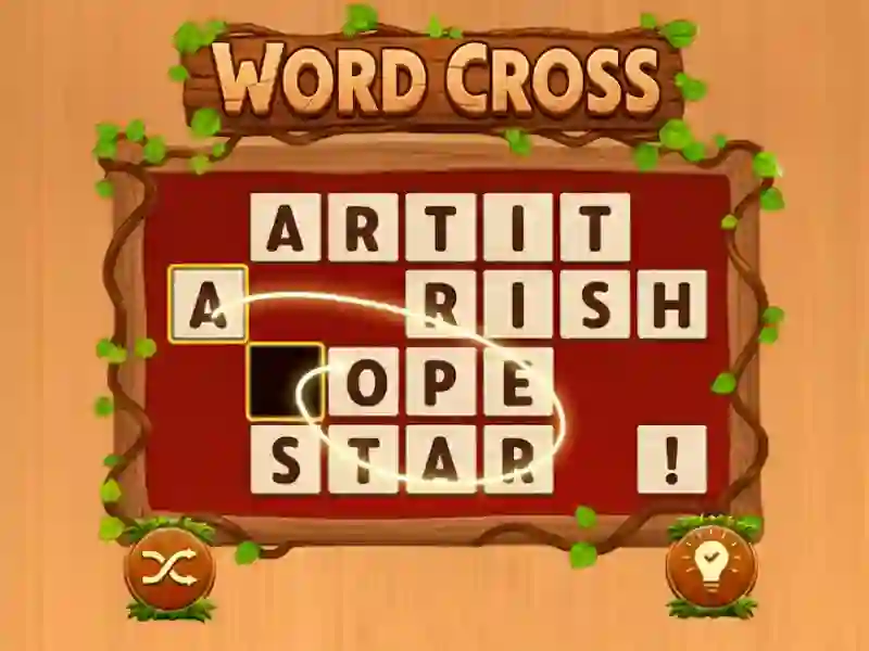 Cluiche Word Cross ar líne