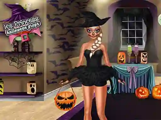 Cluiche Ice Princess Halloween Preps ar líne