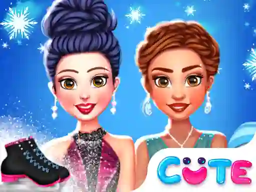 Cluiche Princess Winter Ice Skating Outfits ar líne