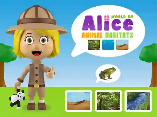 Cluiche World of Alice Animal Habitats ar líne