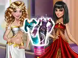 Cluiche Dolly Princess vs. Villain Dress Up ar líne