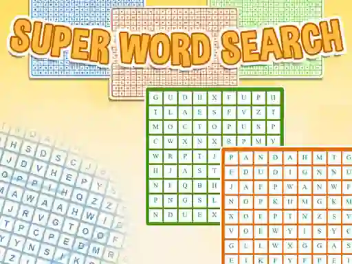 Cluiche Super Word Search ar líne
