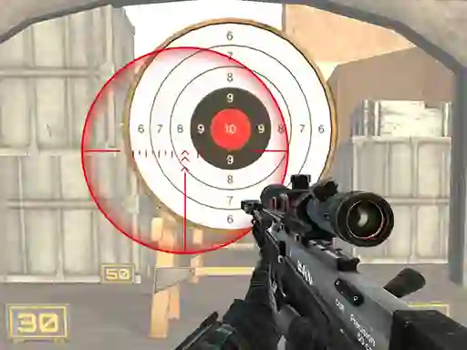 Cluiche 3D FPS Target Shooting ar líne