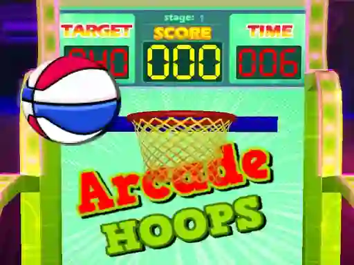 Cluiche Arcade Hoops ar líne