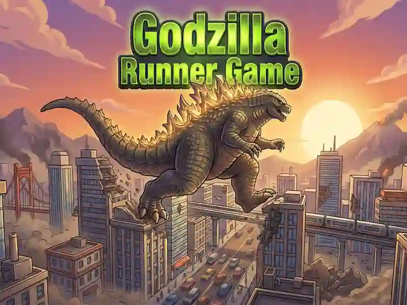 Cluiche Godzilla Runner Game ar líne