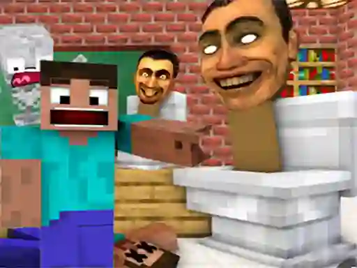 Cluiche Minecraft Skibidi Toilet ar líne