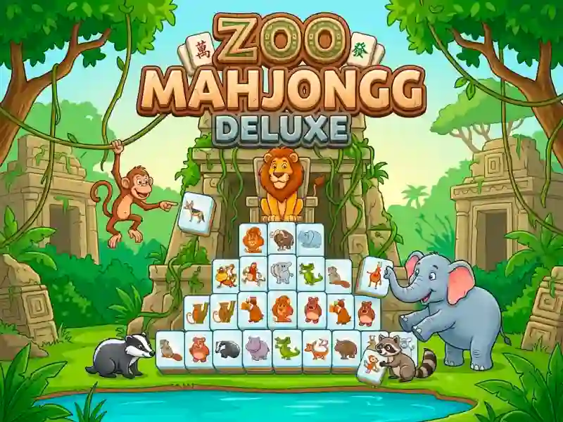 Cluiche Zoo Mahjongg Deluxe ar líne