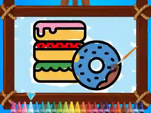 Cluiche Kids Coloring Bakery ar líne