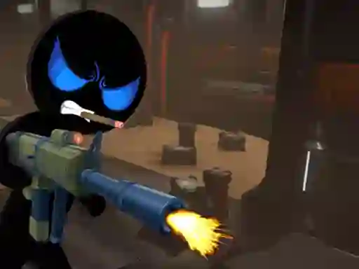 Cluiche Stickman Armed Assassin Cold Space ar líne