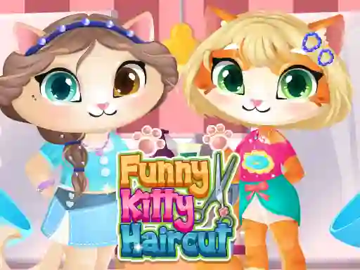 Cluiche Funny Kitty Haircut ar líne