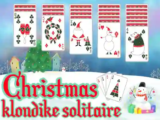 Cluiche Christmas Klondike Solitaire ar líne