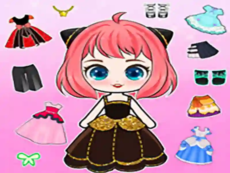 Cluiche Chibi Doll Dress Up DIY ar líne
