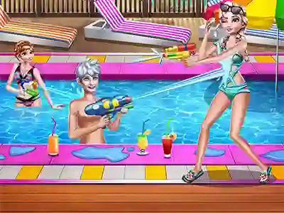 Cluiche Sisters Pool Party ar líne
