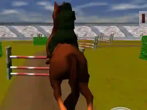 Cluiche Jumping Horse 3d ar líne