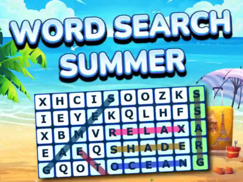 Cluiche Word Search Summer ar líne