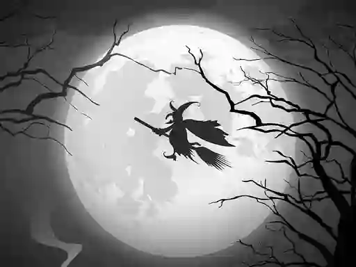 Cluiche The Night Of the Witches Jigsaw ar líne