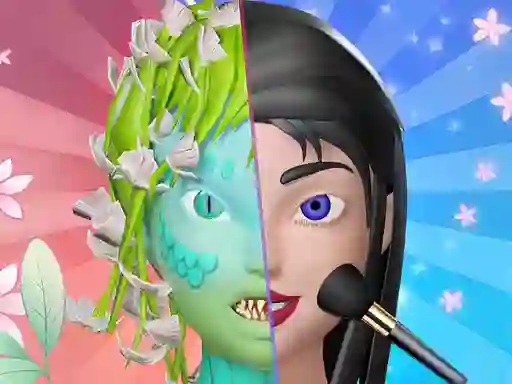 Cluiche Monster Makeup 3D ar líne