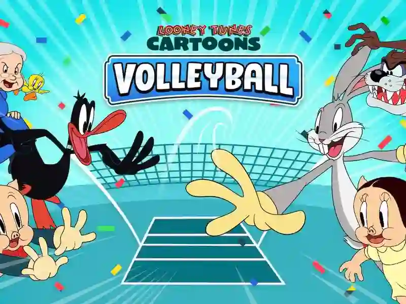 Cluiche Looney Tunes Cartoons Volleyball ar líne