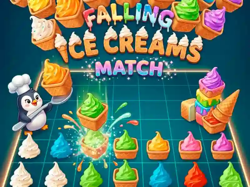 Cluiche Falling Ice Creams Match ar líne