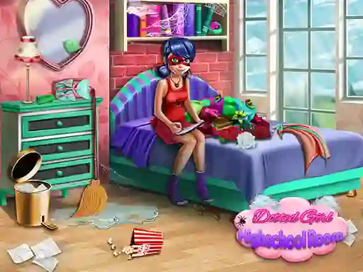 Cluiche Dotted Girl: Highschool room ar líne