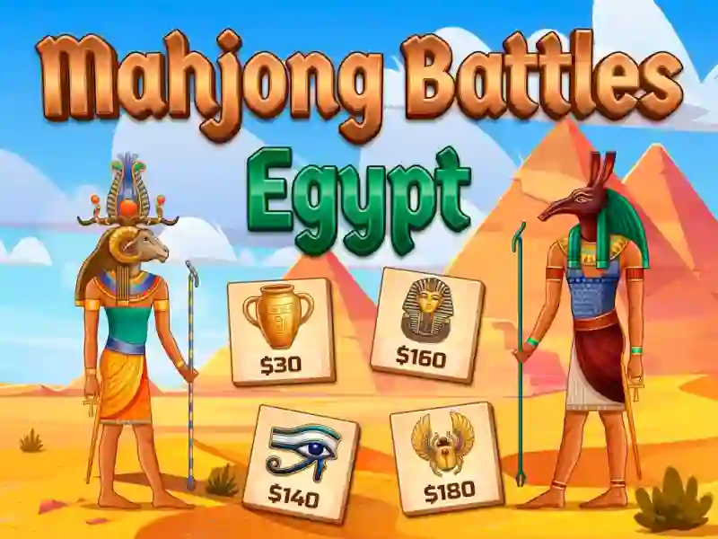 Cluiche Mahjong Battles Egypt ar líne