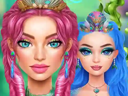 Cluiche Mermaidcore Makeup ar líne