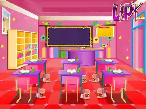 Cluiche Kids Cassroom Decoration ar líne