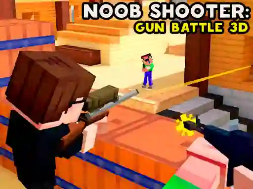 Cluiche Noob Shooter: Gun Battle 3D ar líne