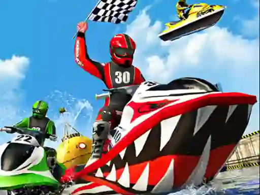 Cluiche Jet Ski Water Boat Racing ar líne