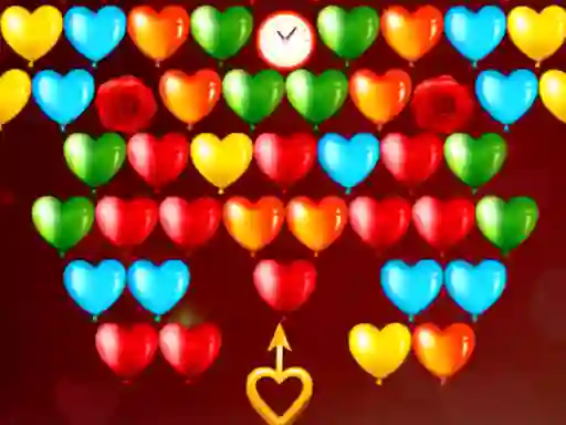 Cluiche Bubble Shooter Valentines ar líne