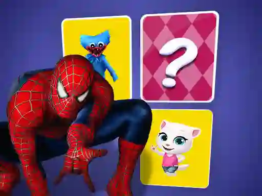 Cluiche Spiderman Memory Card Match ar líne