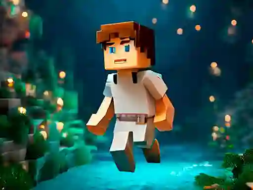 Cluiche Noobik Parkour in a Cave! ar líne