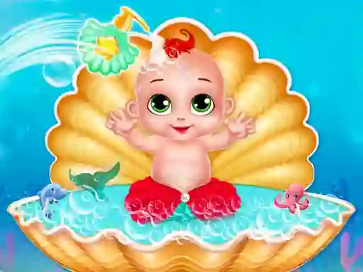 Cluiche Mermaid Baby Care ar líne