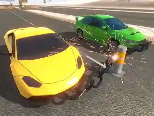 Cluiche Drive Chained Car 3D ar líne