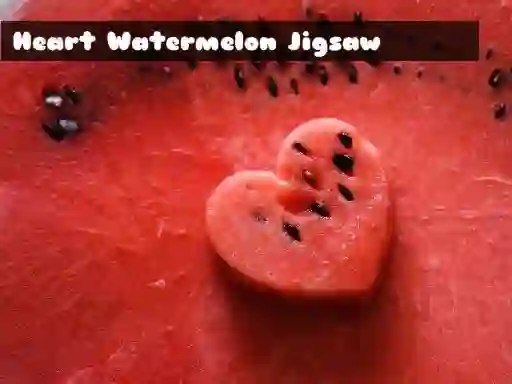Cluiche Heart Watermelon Jigsaw ar líne