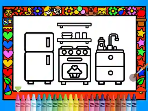 Cluiche Color and Decorate Rooms ar líne