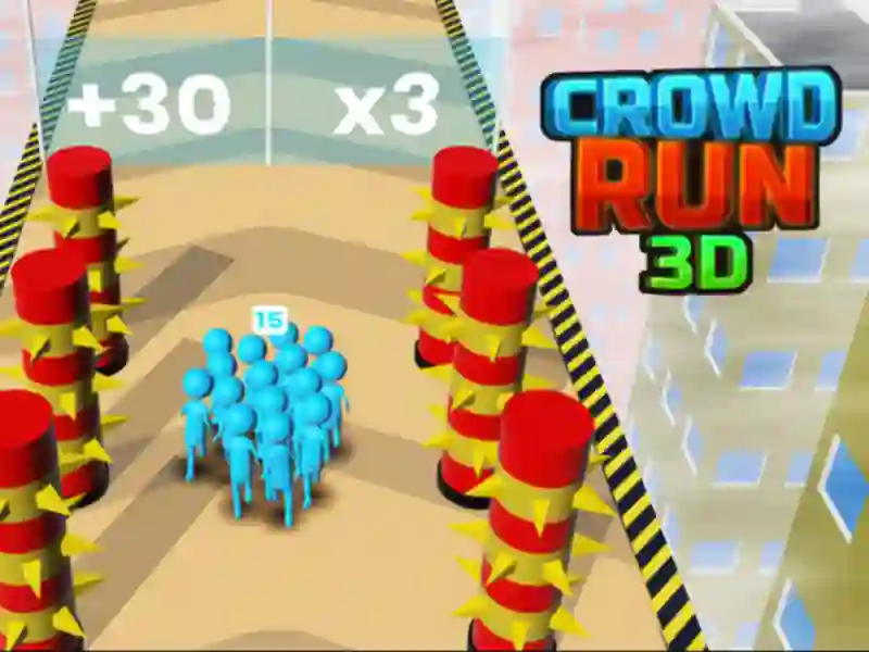 Cluiche Crowd Run 3D ar líne