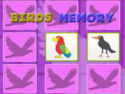 Cluiche Kids Memory With Birds ar líne