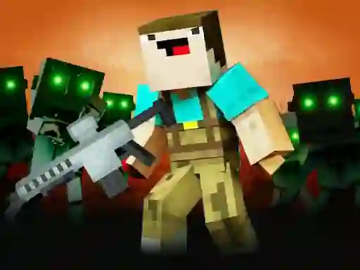 Cluiche Noob Shooter Zombie ar líne
