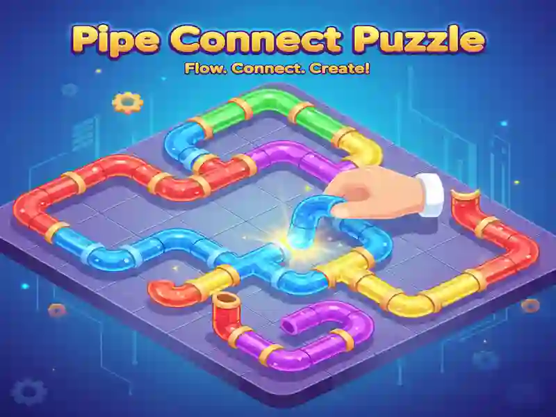 Cluiche Pipe Connect Puzzle ar líne