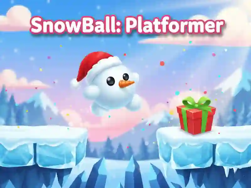 Cluiche SnowBall: Platformer ar líne
