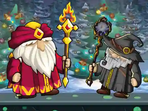 Cluiche Wizard Santa Jump ar líne