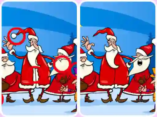 Cluiche Christmas Photo Differences-2 ar líne