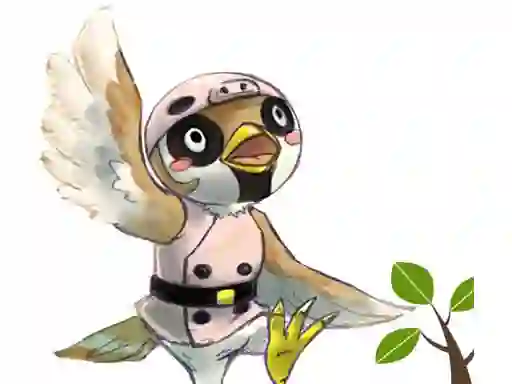 Cluiche Sparrow Flappy ar líne