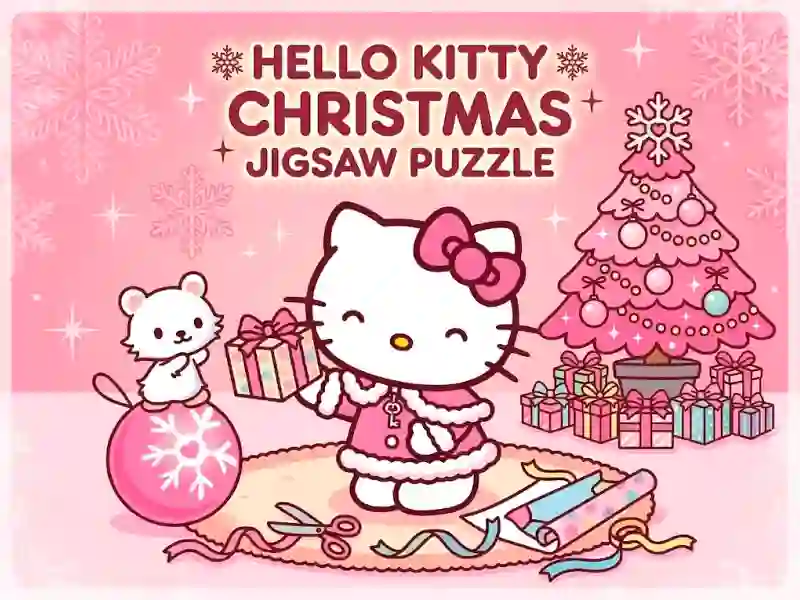Cluiche Hello Kitty Christmas Jigsaw Puzzle ar líne