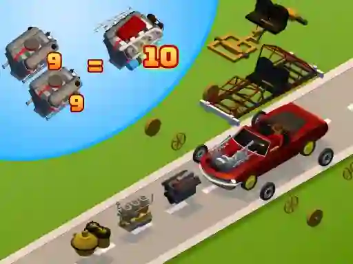 Cluiche Idle Drive: Merge, Upgrade, Drive ar líne
